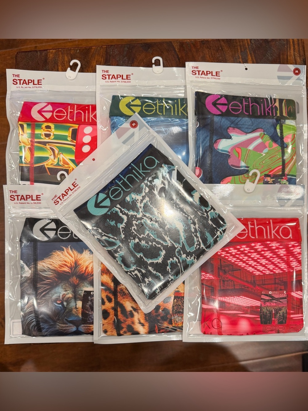 Lot of 7 Ethika Men’s Boxer Briefs in Medium
